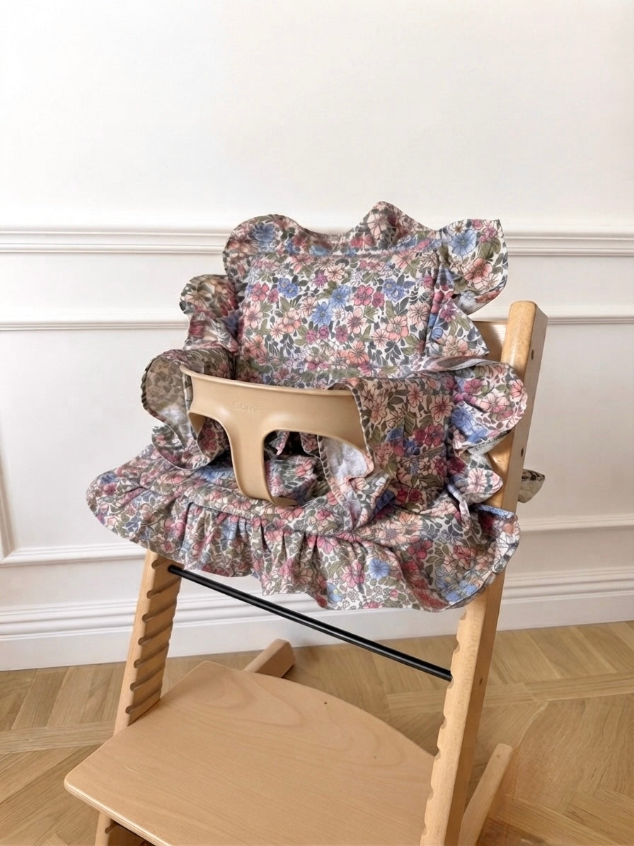 Ruffles Cushion Set Waterproof compatible with Stokke Tripp Trapp High – Majoie kids