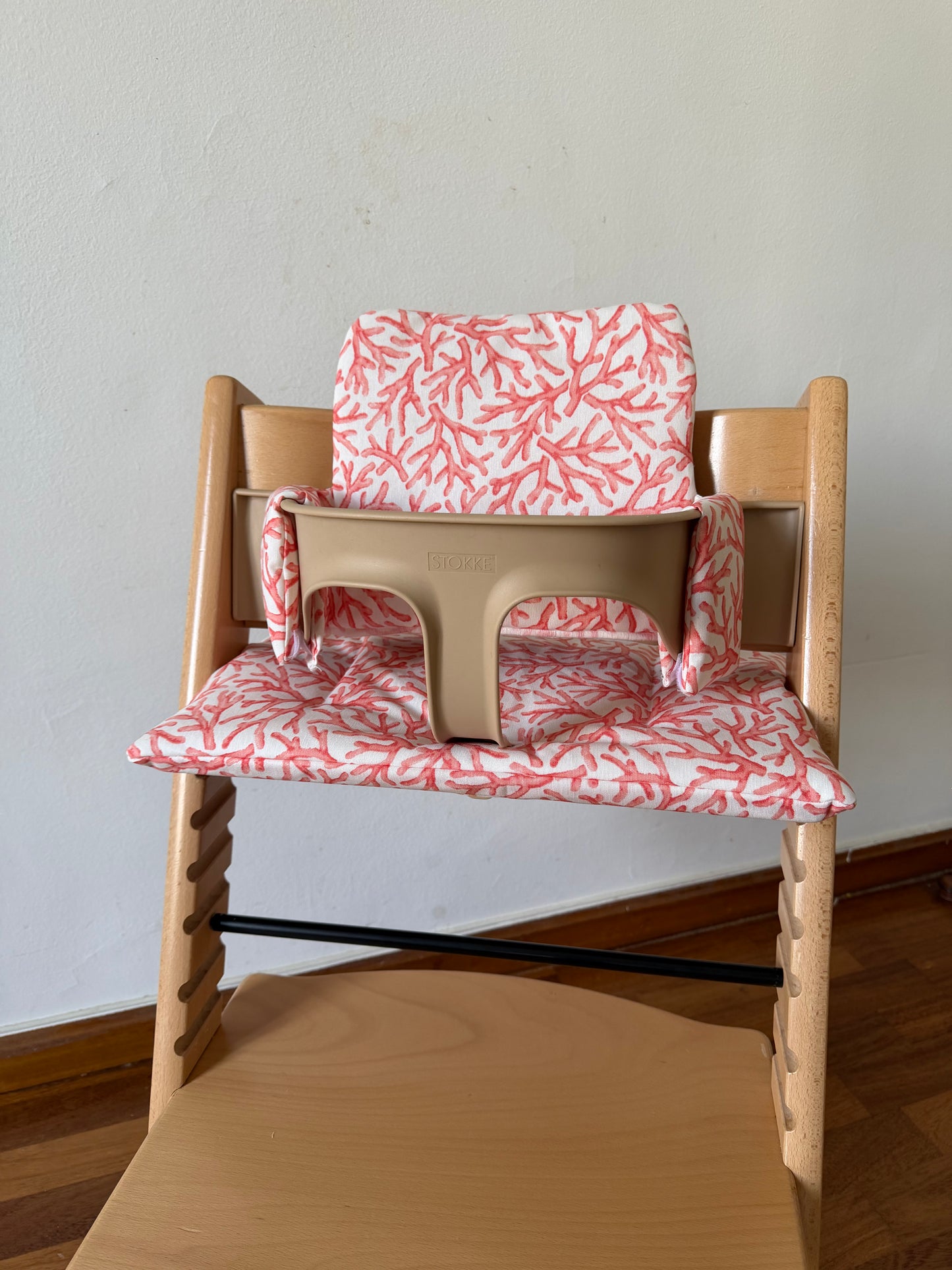 Waterproof Cushion Set  compatible with Stokke Tripp Trapp Highchair- Coral